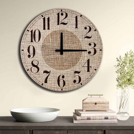 Wallity Reloj Decorativo de MDF Multicolor 50 cm